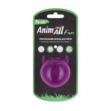 AnimAll Fun мяч чертик с пищалкой 65 мм фиолетовый