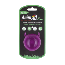 AnimAll Fun м'яч чортик з пищалкою 65 мм фіолетовий