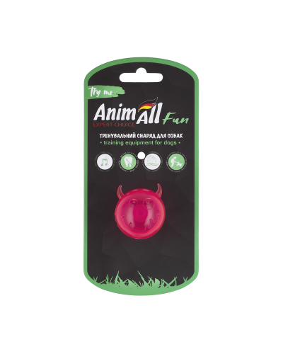 AnimAll Fun мяч чертик с пищалкой 45 мм розовый