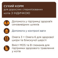 Club 4 Paws Premium Sterilised сухий корм для котів 2 кг - індичка