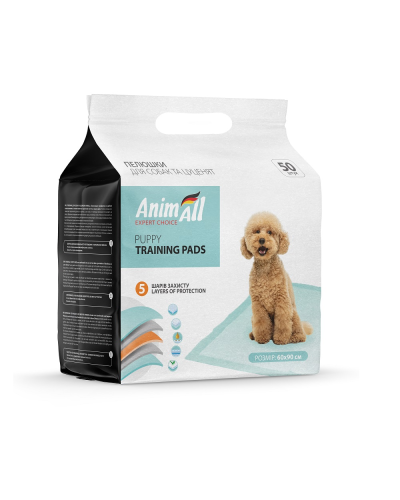 Пелюшки AnimAll 60х90 см / 50штук, (6 шт/ящ)