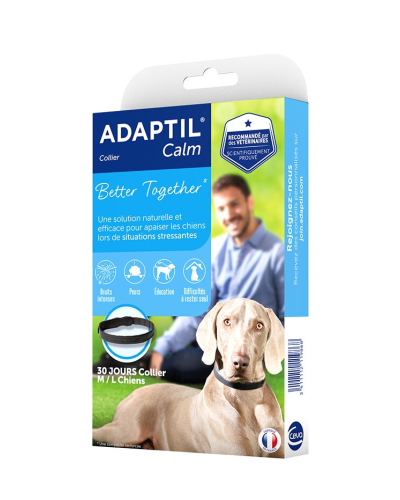 Нашийник для зняття стресу та корекції поведінки у собак Ceva Adaptil Collar, M/L