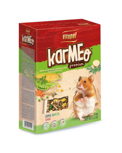 ВИТАПУЛ корм KARMEO премиум д/хомяков 1 кг, 1102К (Х/08/512)
