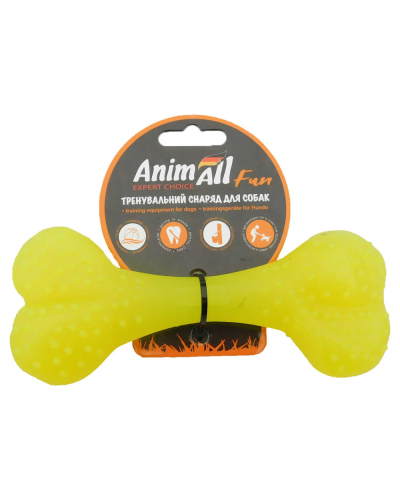 AnimAll Фан 88121 кость 15 см желтая