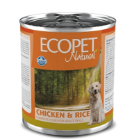 Вологий корм для  собак Farmina ECOPET NATURAL DOG CHICKEN & RICE з куркою, 300 г 06008