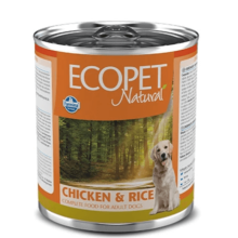 Влажный корм для собак Farmina ECOPET NATURAL DOG CHICKEN & RICE с курицей, 300 г 06008