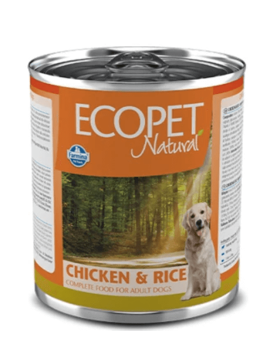 Влажный корм для собак Farmina ECOPET NATURAL DOG CHICKEN & RICE с курицей, 300 г 06008