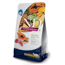 Сухой корм для стерилизованных кошек Farmina N&D TROPICAL SELECTION LAMB NEUTERED с ягнем и тропическими фруктами, 1,5кг, 42125
