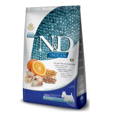 Сухой корм для собак  мелких пород Farmina N&D Low Grain Ocean ADULT MINI с треской и апельсином 2,5 kg 36599