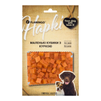 Flamingo Маленькие кубики с курицей для собак 75 GR