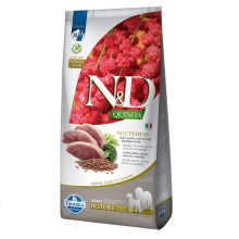 Сухой корм для стерилизованных собак  cредних и крупных пород Farmina N&D QUINOA NEUTERED  утка, киноа, брокколи и спаржа, 12 kg 40176