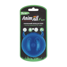 AnimAll Fun мяч чертик с пищалкой 75 мм синий