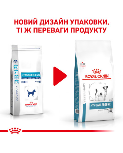 Корм для дорослих собак ROYAL CANIN HYPOALLERGENIC SMALL DOG 1