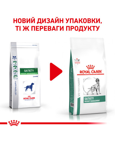 Корм для взрослых собак ROYAL CANIN SATIETY WEIGHT MANAGEMENT DOG 1.5 кг