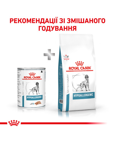 Вологий корм для дорослих собак ROYAL CANIN HYPOALLERGENIC DOG Cans  0.4 кг