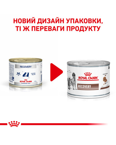 Вологий корм для дорослих собак та котів ROYAL CANIN RECOVERY  0.195 кг