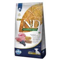 Сухой корм для щенков мелких пород Farmina N&D Low Grain LAMB & BLUEBERRY PUPPY MINI 7 kg 35103