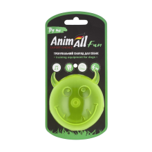 AnimAll Fun мяч чертик с пищалкой 75 мм желтый