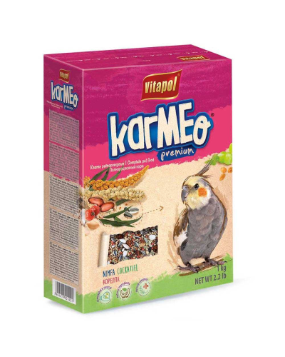 ВИТАПУЛ корм KARMEO премиум д/Нимф 500г, 2200К