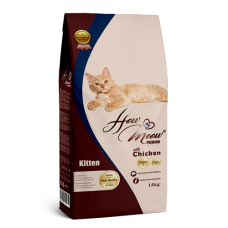Повнораціонний корм для кошенят How Meow Adult Kitten з куркою 15кг