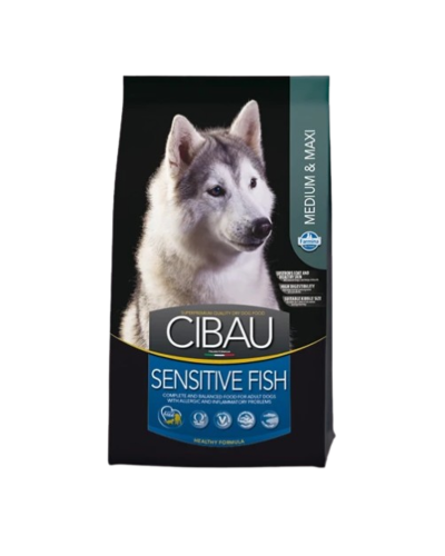 Сухой корм для  взрослых собак средних и крупных пород Farmina N&D CIBAU SENSITIVE ADULT MEDIUM & MAXI с чувствительным пищеварением с рыбой 2,5 кг 30955