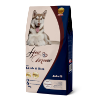 Повнораціонний корм для дорослих собак How Meow Dog Adult з ягням та рисом 15кг