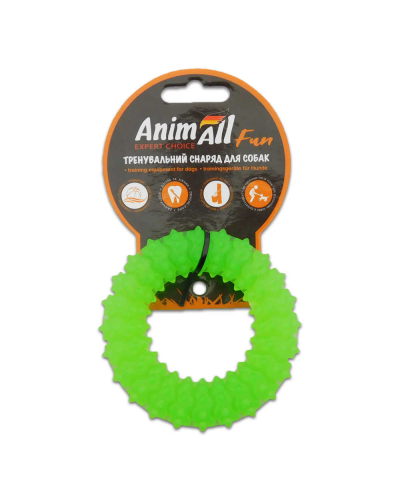 AnimAll Фан 88165 кольцо с шипами 9 см зеленое