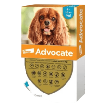 Капли на холку для собак Elanco Bayer Advocate от 4 до 10 кг, 3 шт
