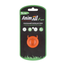 AnimAll Fun мяч чертик с пищалкой 45 мм оранжевый