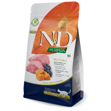 Сухий корм для стерилізованих котів N&D Grain Free PUMPKIN LAMB & BLUEBERRY NEUTERED ADULT з гарбузом, ягням та чорницею 1,5 кг 40138