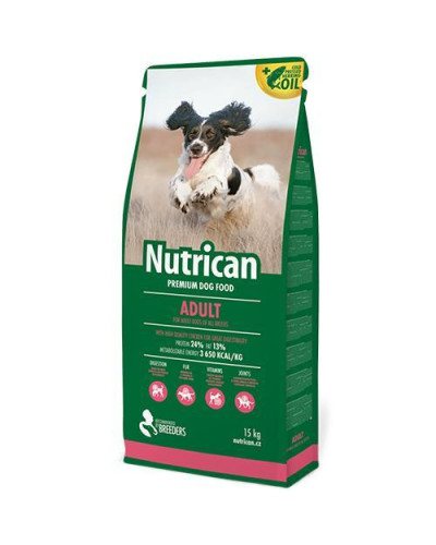 Сухой корм для взрослых собак премиум класса Nutrican Adult 15+2 кг (nc507016)