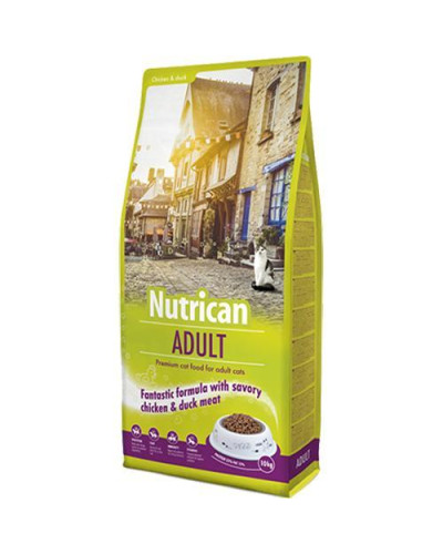 Сухий корм для дорослих котів преміум класу Nutrican Adult Cat 10 кг (nc513383)