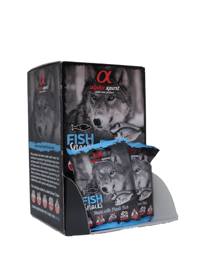 Ласощі для собак Alpha Spirit Snacks напіввологі беззернові кубики з рибою 50 г (as4007350)