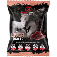 Лакомства для собак Alpha Spirit Snacks полувлажные беззерновые кубики с печенью 50 г (as4006350)