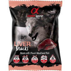 Ласощі для собак Alpha Spirit Snacks напіввологі беззернові кубики з печінкою 50 г (as4006350)