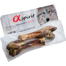 Ласощі для собак кістка Alpha Spirit Vacuum TWO HALF (2 половинки) 15 см (as90066)