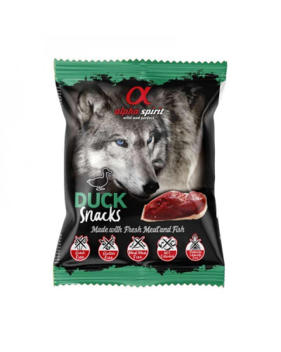 Ласощі для собак Alpha Spirit Snacks напіввологі беззернові кубики з качкою 50 г (as4008350)