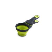 Мірна склянка для корму Dexas Collapsible KlipScoop складна на кліпсі 480 мл салатовий (dx30736)