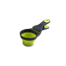 Мірна склянка для корму Dexas Collapsible KlipScoop складна на кліпсі 480 мл салатовий (dx30736)