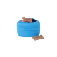Сумка під ласощі для собак Dexas Pooch Pouch силіконова з кліпсою на пояс Блакитний (PW6002194)