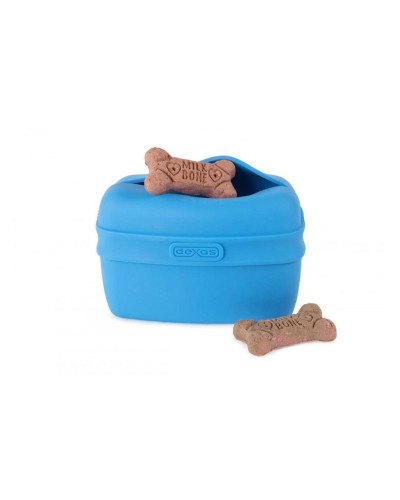 Сумка під ласощі для собак Dexas Pooch Pouch силіконова з кліпсою на пояс Блакитний (PW6002194)
