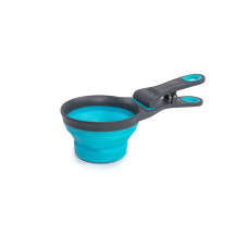 Мірна склянка для корму Dexas Collapsible KlipScoop складана на кліпсі 120 мл Блакитний (PW6504322194)