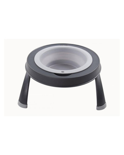Миска для животных Dexas Single Elevated Feeder на складной подставке 360 мл серый (PW130432429)