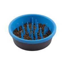 Миска для собак Dexas Slow Feeder Dog Bowl силіконова для повільного годування 1440 мл блакитний (PW301-432-2194)
