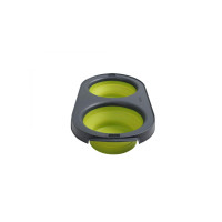Миска подвійна для тварин Dexas Collapsible Pet Feeder складна 600 мл салатовий (dx30658)