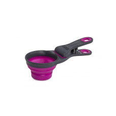 Мірна склянка для корму Dexas Collapsible KlipScoop складана на кліпсі 120 мл Пурпурный (PW6504322405)