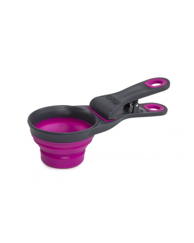 Мерный стакан для корма Dexas Collapsible KlipScoop складной на клипсе 120 мл Пурпурный (PW6504322405)