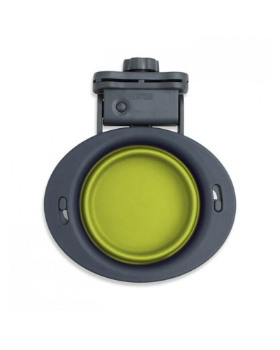 Миска складная для собак Dexas Collapsible Kennel Bowl с креплением на клетку 240 мл Салатовый (dx30702)