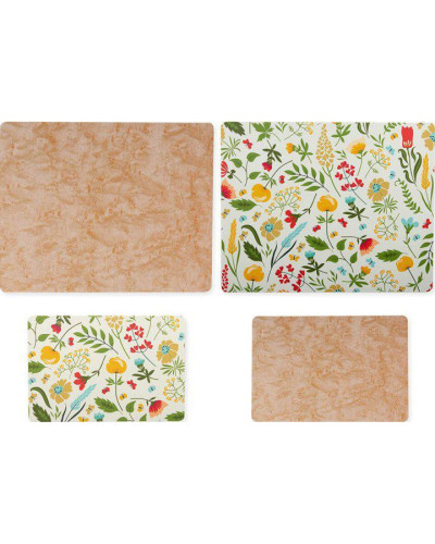 Набір ультратонких дошок Dexas Grippmat® Set 4 шт Color 28х19/38х30 Малюнок (652-P1P2-4PK)