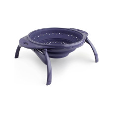 Дуршлаг складной на ножках Dexas Collapsible Colander 3800 мл 25 см силиконовый фиолетовый (10CC5275)
